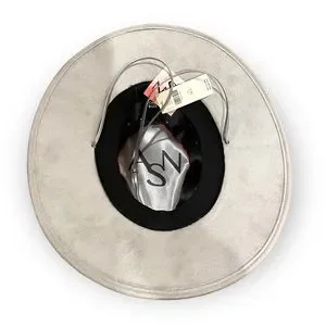 NWT Anthropologie ASN Metallic Braid-Trimmed Rancher Hat Silver Grey Womens Boho Anthropologie | Accessories | Nwt Anthropologie Asn Metallic  main image 2